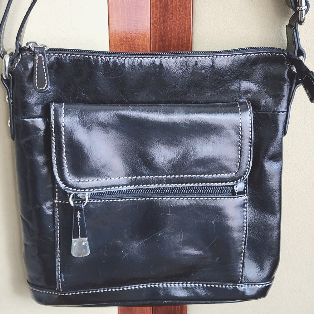 Giani Bernini Black Leather Bag - Picture 2 of 16
